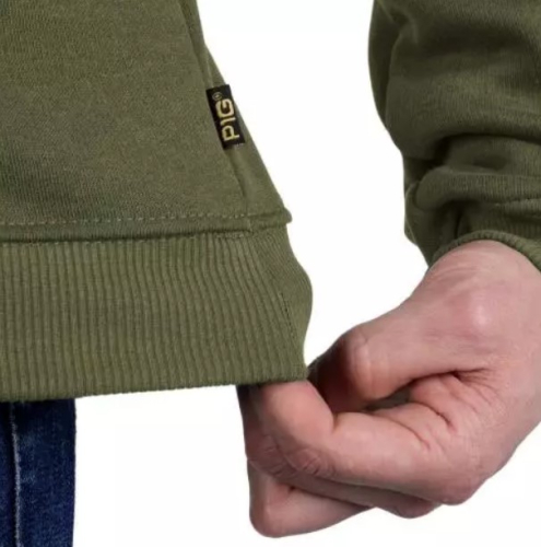 P1G-TAC СВІТШОТ ЗИМОВИЙ ТРИЗУБ LOGO OLIVE UA281-29911-OD-TRL