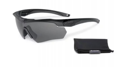 ESS ОЧКИ ЗАЩИТНЫЕ CROSSBOW ONE BLACK WITH SMOKE GRAY LENSE 740-0614