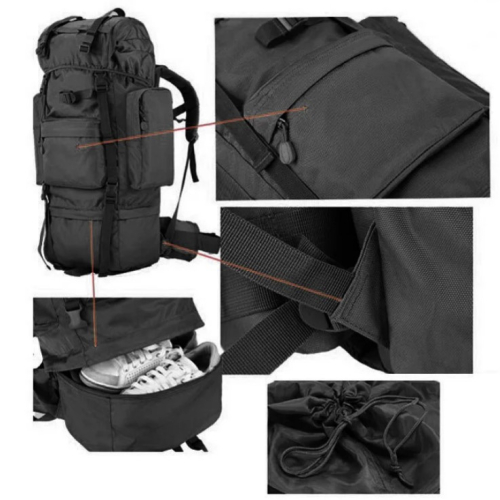 TAILOR РЮКЗАК ПОЛЬОВИЙ 75L BLACK 14033702