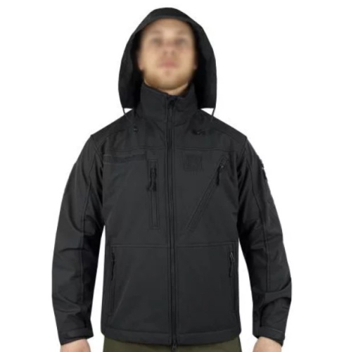 MIL-TEC КУРТКА ДЕМИСЕЗОННАЯ SOFTSHELL JACKET SCU BLACK 10864002