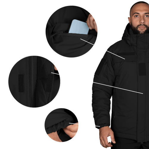 CAMO-TEC КУРТКА PATROL SYSTEM 3.0 RAINWALL BLACK 8301