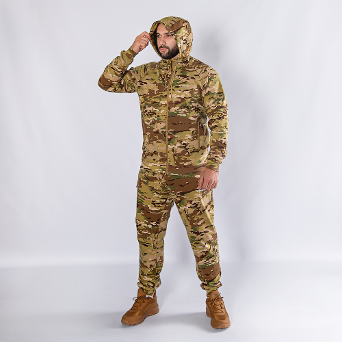 CAMO-TEC СПОРТИВНЫЙ КОСТЮМ FITPRO ZIP MULTICAM 8574