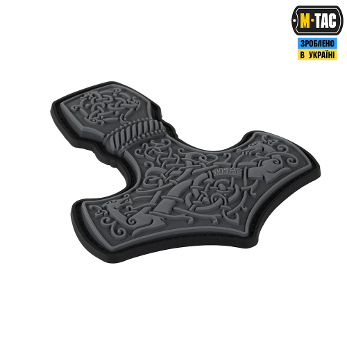 M-TAC НАШИВКА MJÖLNIR LARGE PVC GREY