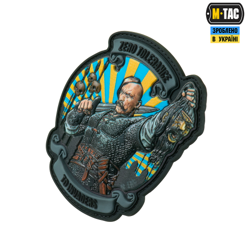 M-TAC НАШИВКА ZERO TOLERANCE PVC GREY