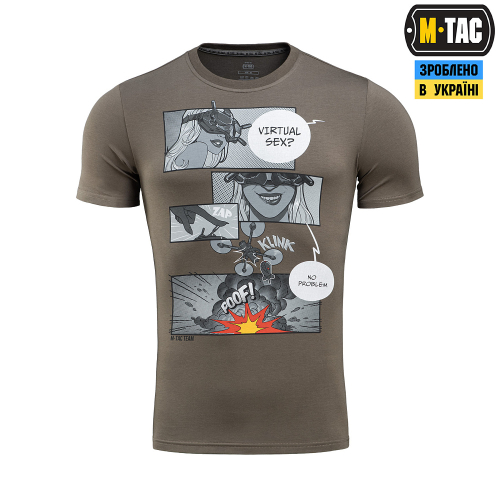 M-TAC ФУТБОЛКА COMICS DRONE GIRL DARK OLIVE