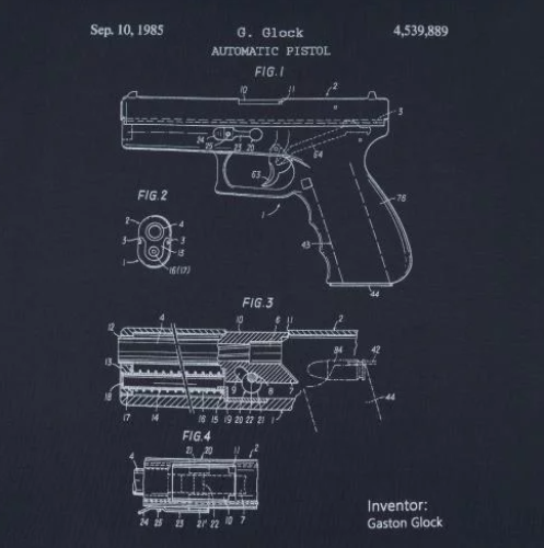 P1G-TAC ФУТБОЛКА GLOCK PISTOL LEGEND GRAPHITE UA281-29891-GT-GK