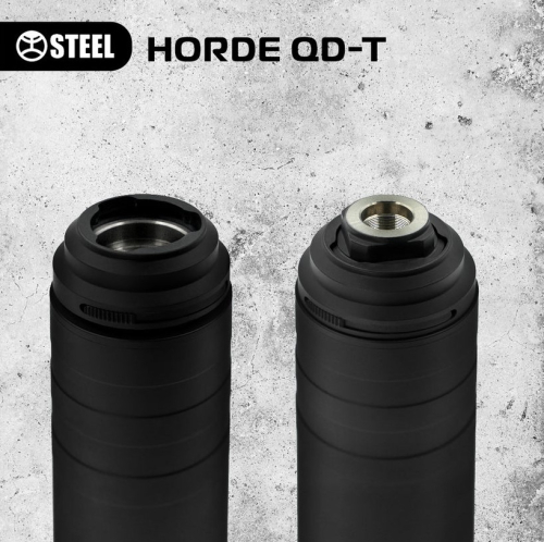 STEEL HORDE ГЛУШНИК QD-T ШВИДКОЗНІМНИЙ ТИТАНОВИЙ ГЛУШНИК