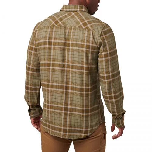5.11 РУБАШКА SILVERWOOD FLANNEL PLAID LONG SLEEVE SHIRT TANK GREEN PLAID 72173-607