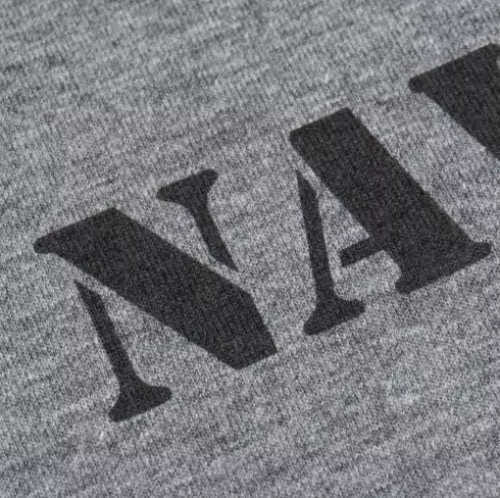 P1G-TAC ФУТБОЛКА З ПРИНТОМ NAVY LOGO GREY MELANGE UA281-29891-GM-NVL