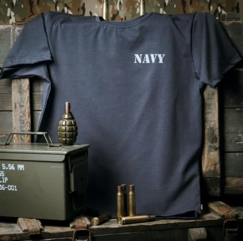 P1G-TAC ФУТБОЛКА С ПРИНТОМ NAVY LOGO GRAPHITE UA281-29891-GT-NVL