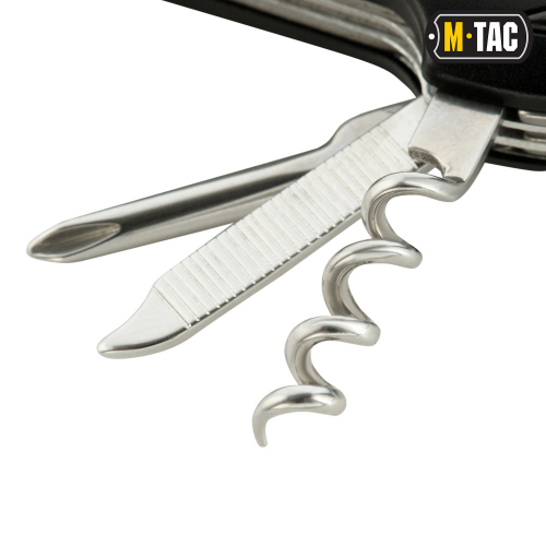 M-TAC НОЖ СКЛАДНОЙ МАЛЫЙ (7 ИНСТРУМ.) STEEL/BLACK