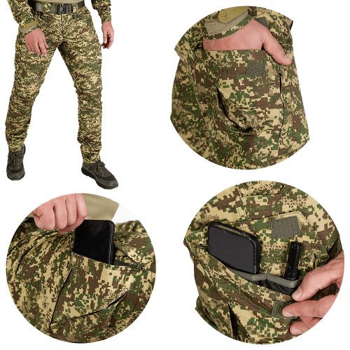 CAMO-TEC ШТАНЫ ТАКТИЧЕСКИЕ ГЕРЦЬ RIP-STOP TEFLON ХИЩНИК 8070