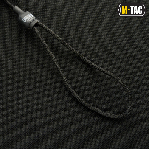 M-TAC ШНУР СТРАХОВОЧНЫЙ LITE КОМБИНИРОВАНЫЙ С D-КОЛЬЦОМ ЧЕРНЫЙ