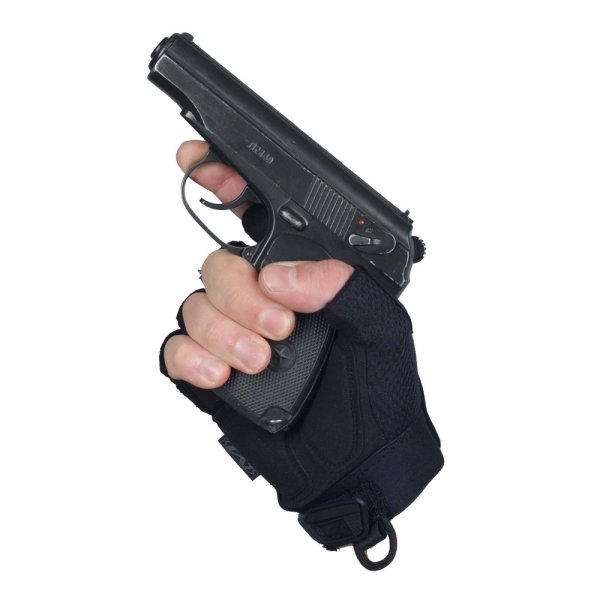 MECHANIX M-PACT FINGERLESS GLOVES BLACK