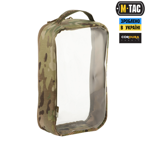 M-TAC ОРГАНАЙЗЕР УТИЛІТАРНИЙ ПРОЗОРИЙ ELITE LARGE (30Х19 СМ) MULTICAM