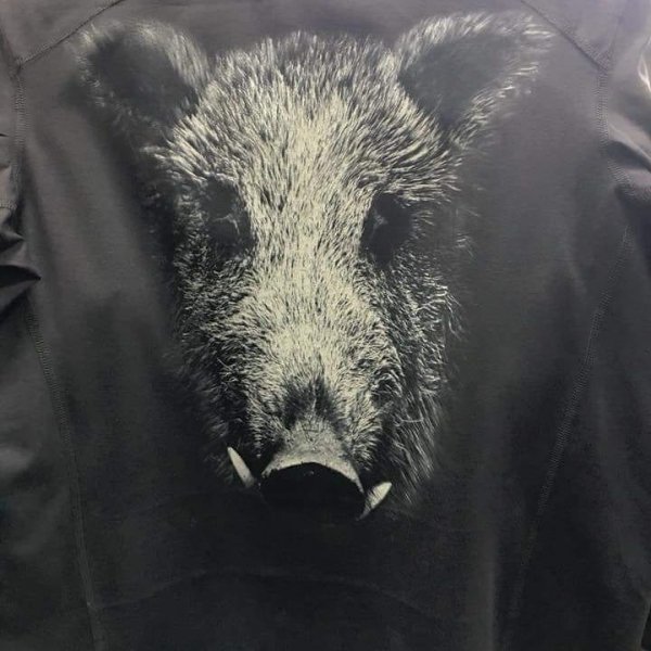 P1G-TAC ФУТБОЛКА BORN TO HUNT FORCED TO WORK GRAPHITE UA281-29891-GT-HG