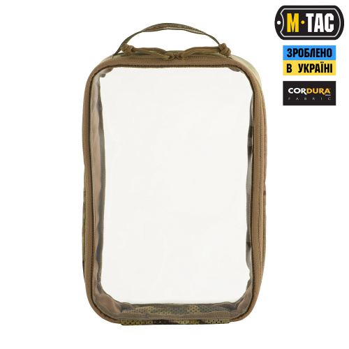 M-TAC ОРГАНАЙЗЕР УТИЛІТАРНИЙ ПРОЗОРИЙ ELITE LARGE (30Х19 СМ) MULTICAM