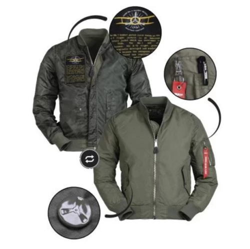 MIL-TEC КУРТКА STURM US SUMMER MA1 FLIGHT JACKET OLIVE 10401501