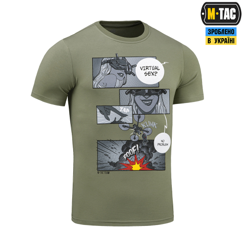 M-TAC ФУТБОЛКА COMICS DRONE GIRL LIGHT OLIVE