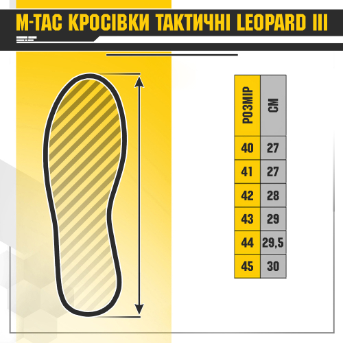 M-TAC КРОССОВКИ ТАКТИЧЕСКИЕ LEOPARD III BLACK