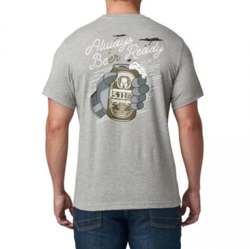5.11 С ПРИНТОМ ALWAYS BEER READY HEATHER GREY 76147-016