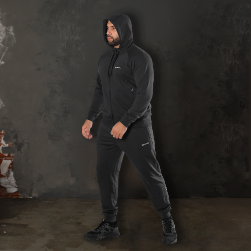 CAMO-TEC СПОРТИВНЫЙ КОСТЮМ FITPRO ZIP GRAPHITE 8539