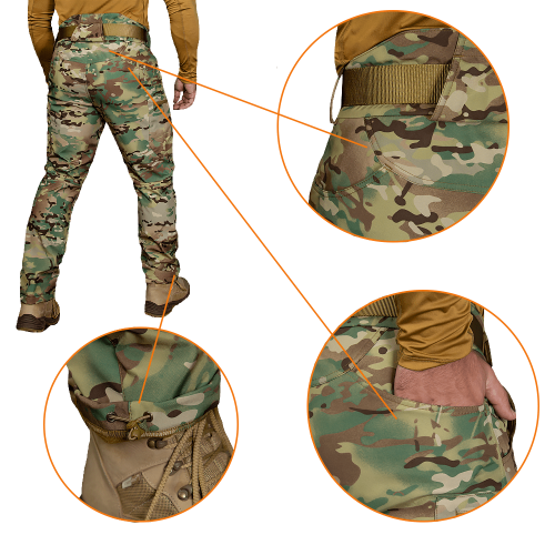 CAMO-TEC ШТАНИ SOFTSHELL VENT MULTICAM 7276