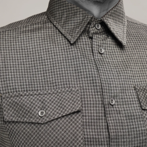UATAC СОРОЧКА PLAID GREY 5122