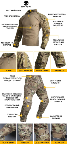 EMERSON БОЕВАЯ РУБАШКА GEN3 MULTICAM EM8567