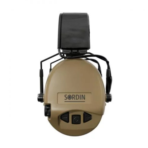SORDIN НАУШНИКИ АКТИВНЫЕ SUPREME MIL AUX SLIM HEADBAND SAND 74308-05-S