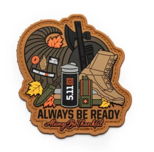 5.11 TACTICAL НАШИВКА ALWAYS BE THANKFUL PATCH 92022-461