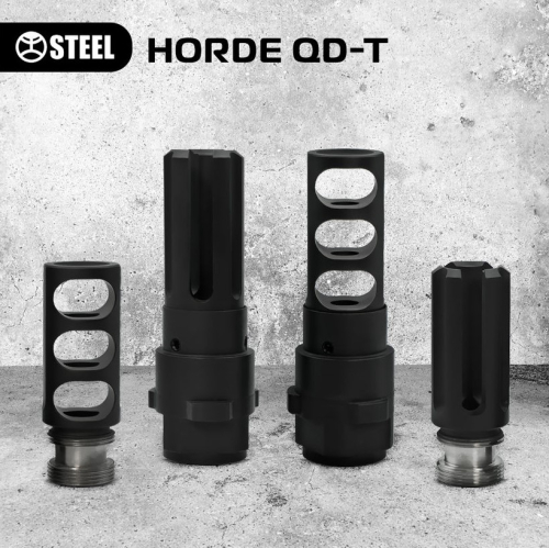 STEEL HORDE ГЛУШНИК QD-T ШВИДКОЗНІМНИЙ ТИТАНОВИЙ ГЛУШНИК