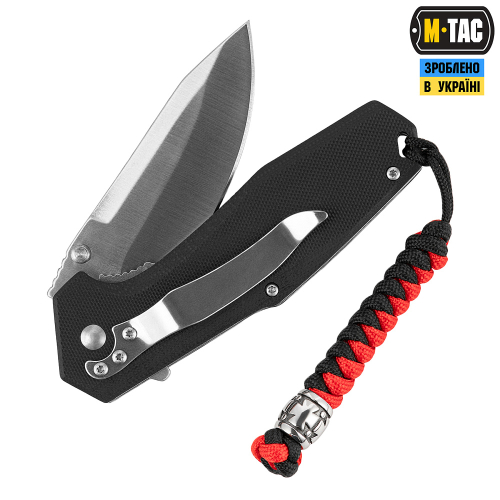 M-TAC ТЕМЛЯК VIPER КОЗАЦКИЙ КРЕСТ V.2 STEEL BLACK&RED