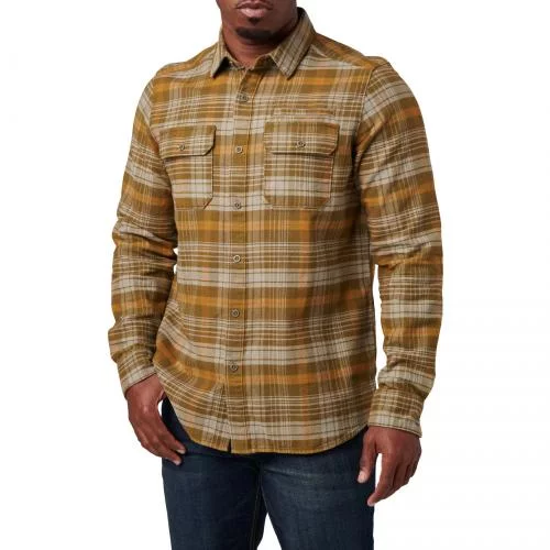 5.11 СОРОЧКА LESTER FLANNEL PLAID LONG SLEEVE SHIRT FIELD GREEN PLAID 72532-949