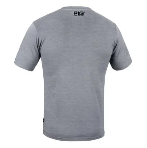 P1G-TAC ФУТБОЛКА З ПРИНТОМ NAVY LOGO GREY MELANGE UA281-29891-GM-NVL