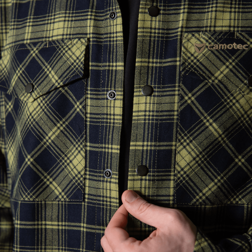 CAMO-TEC СОРОЧКА БУРЕВІЙ LOGO TAN LIME GREEN-NAVY 8659