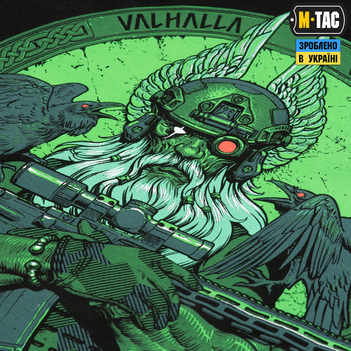 M-TAC ФУТБОЛКА ODIN NIGHT VISION BLACK
