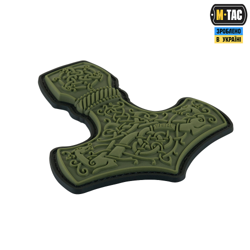 M-TAC НАШИВКА MJÖLNIR LARGE PVC OLIVE
