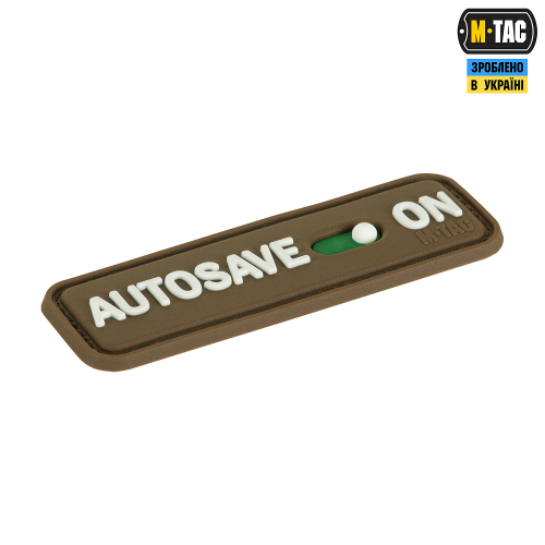 M-TAC НАШИВКА AUTOSAVE PVC COYOTE