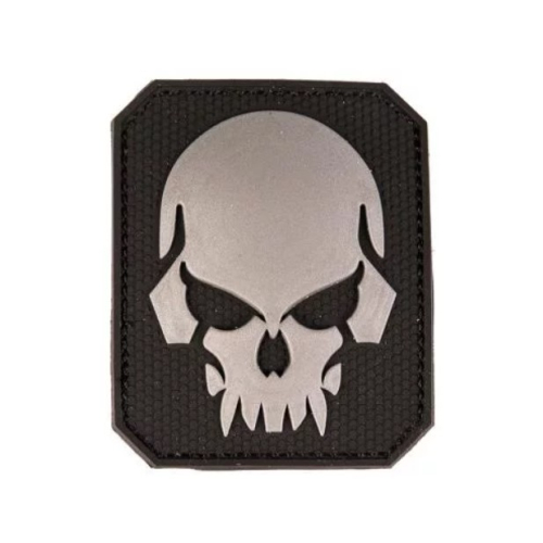 MIL-TEC НАШИВКА SKULL PATCH PVC 3D LARGE BLACK 16832102
