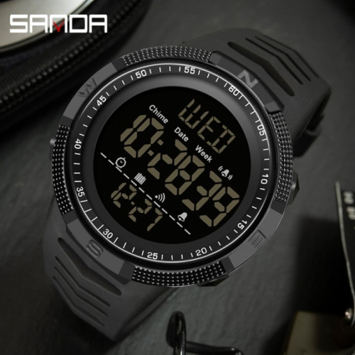 SANDA ЧАСЫ ТАКТИЧЕСКИЕ SPAIN BLACK 25406
