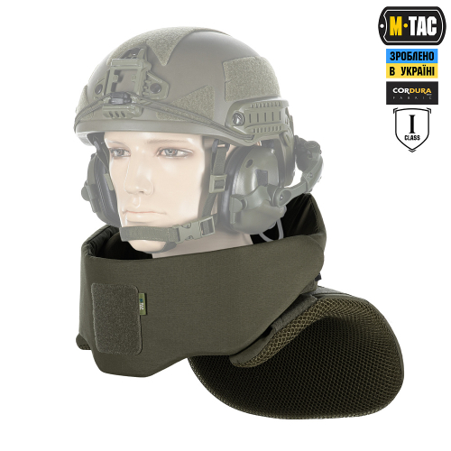 M-TAC ГОРЖЕТ СУМІСНИЙ З АКТИВНИМИ НАВУШНИКАМИ 1 КЛАС ЗАХИСТУ (FMS) ELITE RANGER GREEN
