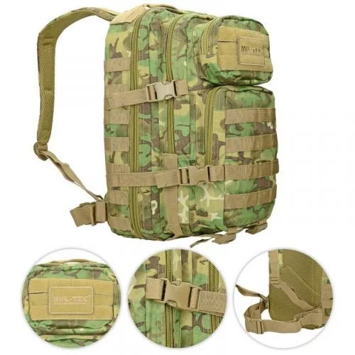 MIL-TEC РЮКЗАК ШТУРМОВОЙ МАЛЫЙ ASSAULT ARID-WOODLAND 14002056