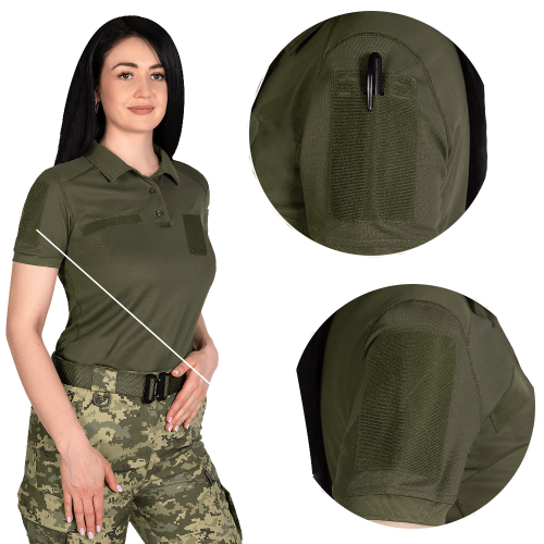 CAMO-TEC ЖІНОЧЕ ПОЛО PANI ARMY ID LT OLIVE 8080