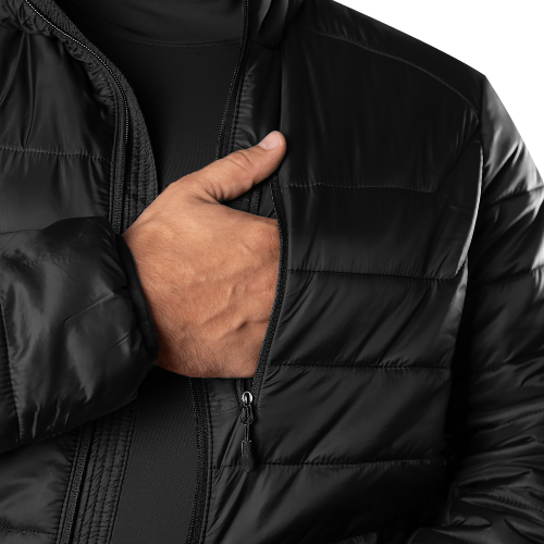 CAMO-TEC КУРТКА ЛЕГКИЙ ПУХОВИК STORM HOOD 2.0 BLACK 8255