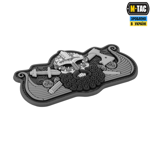 M-TAC НАШИВКА VIKING’S DRAKKAR BLACK/GREY