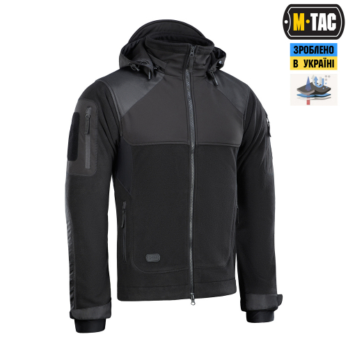 M-TAC КУРТКА NORMAN WINDBLOCK FLEECE BLACK