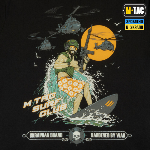 M-TAC ФУТБОЛКА SURF CLUB BLACK