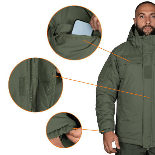 CAMO-TEC ЗИМНЯЯ КУРТКА PATROL SYSTEM 3.0 OLIVE 7304
