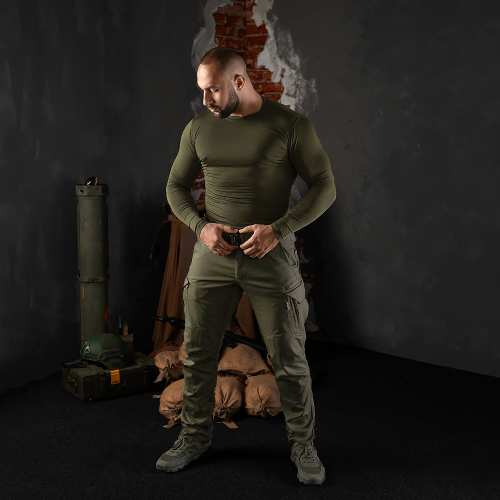 CAMO-TEC ЛОНГСЛИВ COOLTOUCH OLIVE 2263